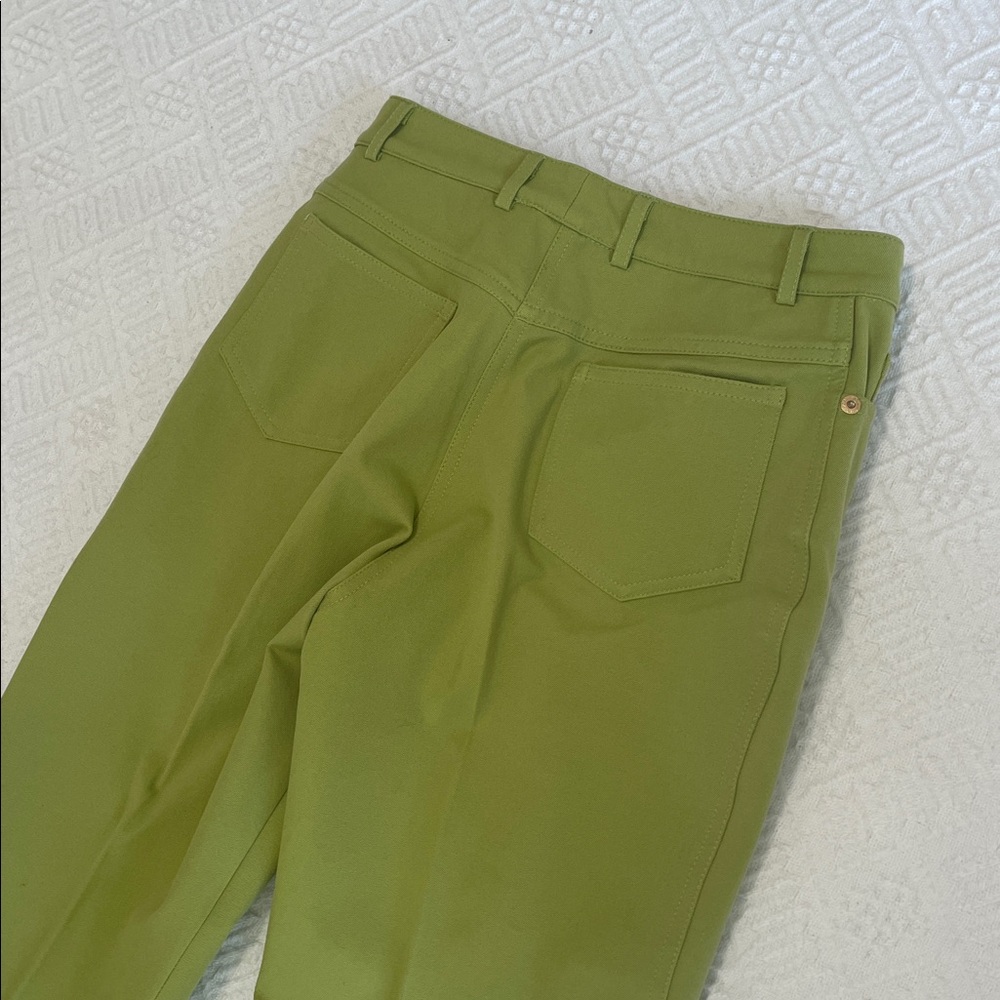 St. John jeans Pants green gold metal Embelished - Picture 14 of 16